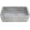 Novatto Single Bowl Kitchen Sink in Carerra White Marble with Natural Chiseled Apron NKS-SBNCW - alternate 6